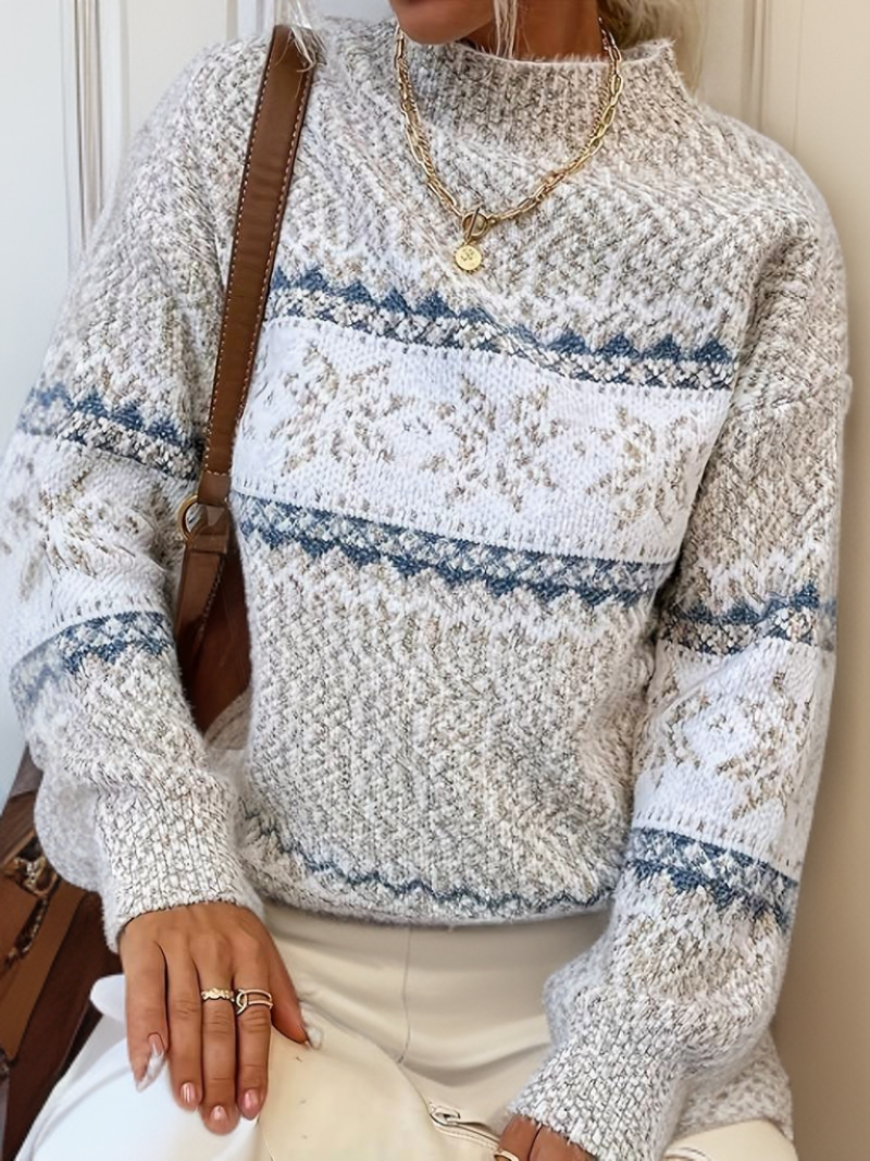 Noorse Wollen Trui Dames – Iceland Wintertrui met Scandinavisch Design