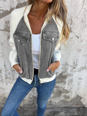 Sarah Stijlvolle Jacket Dames – Trendy Herfstjas met Comfortabele Pasvorm