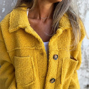 Mila Stijlvolle Herfstjas – Elegante en Warme Damesjas met Knopen