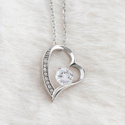 TimelessLove hart ketting – elegant sieraad met zirkonia steen