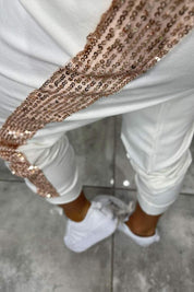 Esmee Dames Herfst Set – Warme en Stijlvolle Tweedelige Glitter Outfit
