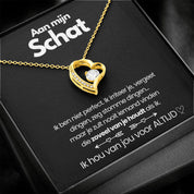 TimelessLove hart ketting – elegant sieraad met zirkonia steen