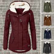 Anne Winterjas met Capuchon Dames – Warme Waterafstotende Jas met Stijlvol Design