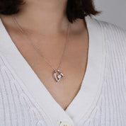 TimelessLove hart ketting – elegant sieraad met zirkonia steen