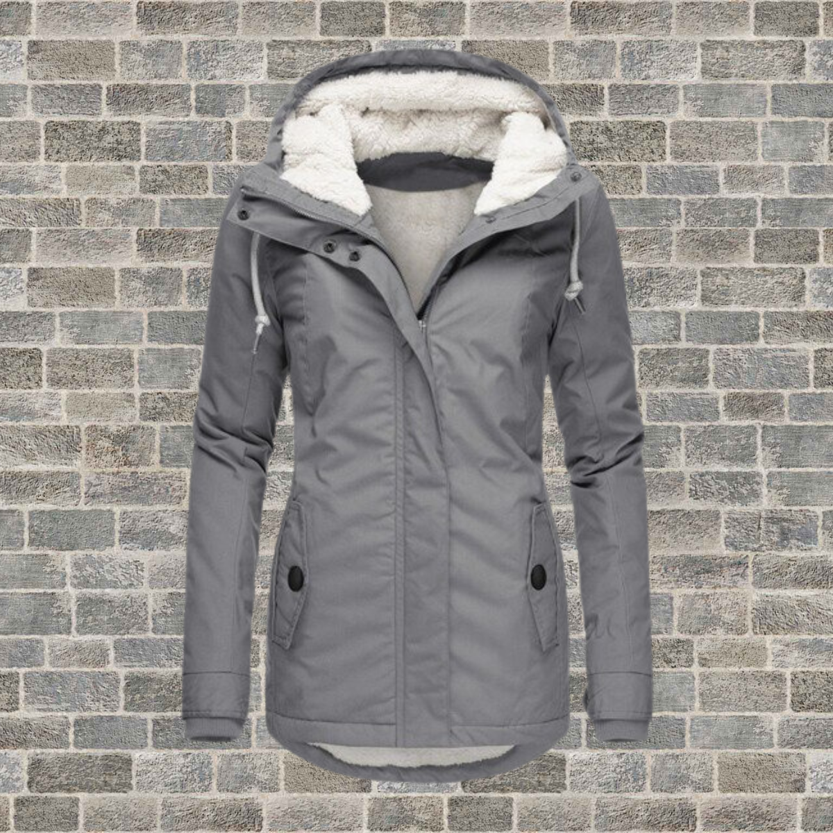 Anne Winterjas met Capuchon Dames – Warme Waterafstotende Jas met Stijlvol Design