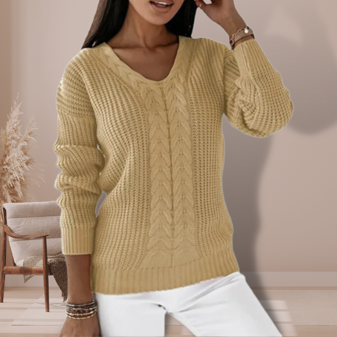 Oriana Gebreide Trui Dames – Zachte Scandinavische Trui met Duurzaam Design