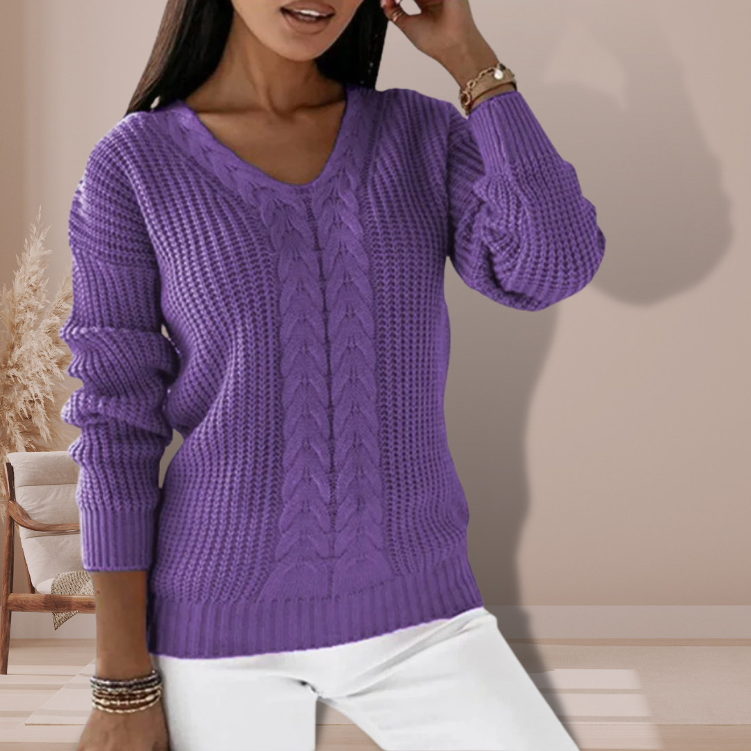 Oriana Gebreide Trui Dames – Zachte Scandinavische Trui met Duurzaam Design