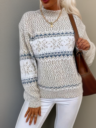 Noorse Wollen Trui Dames – Iceland Wintertrui met Scandinavisch Design