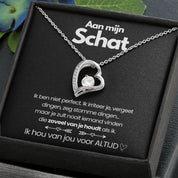 TimelessLove hart ketting – elegant sieraad met zirkonia steen