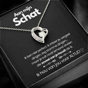 TimelessLove hart ketting – elegant sieraad met zirkonia steen