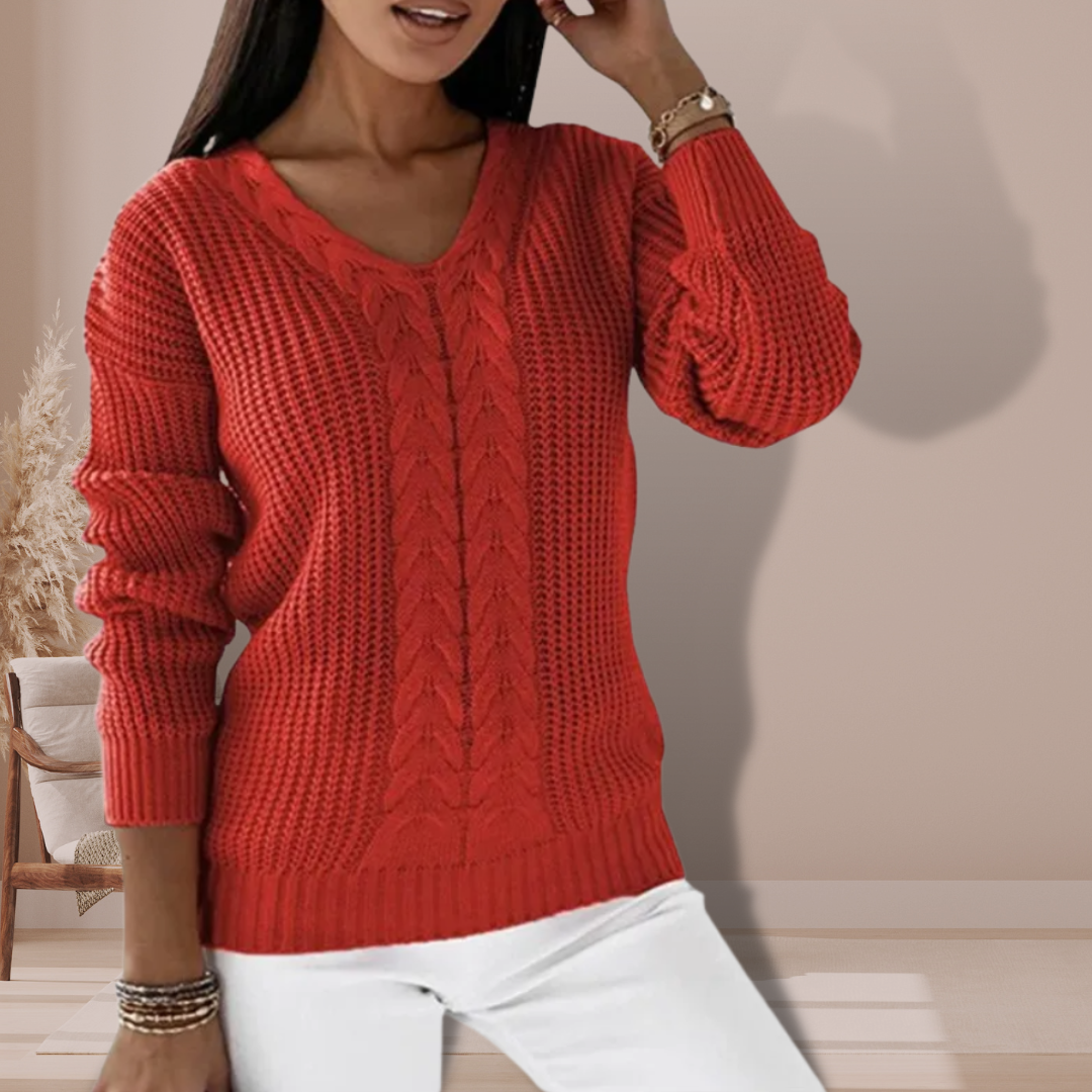 Oriana Gebreide Trui Dames – Zachte Scandinavische Trui met Duurzaam Design