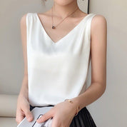 Ivette top dames – stijlvolle zijden tanktop voor casual & chique looks