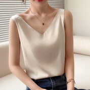 Ivette top dames – stijlvolle zijden tanktop voor casual & chique looks