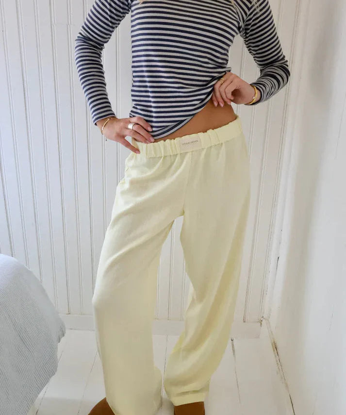 IVY dames lounge broek – comfortabele katoenmix in diverse kleuren