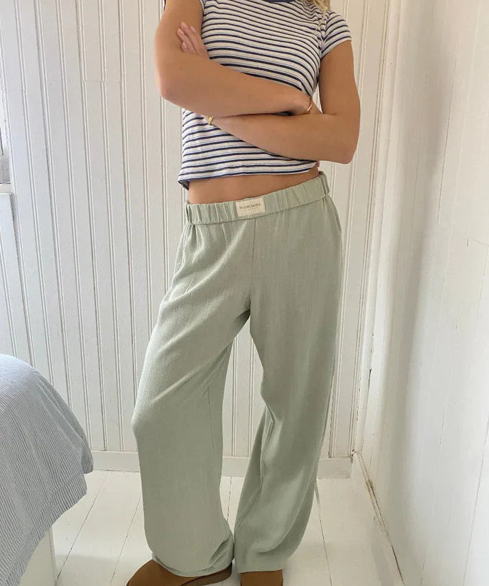 IVY dames lounge broek – comfortabele katoenmix in diverse kleuren