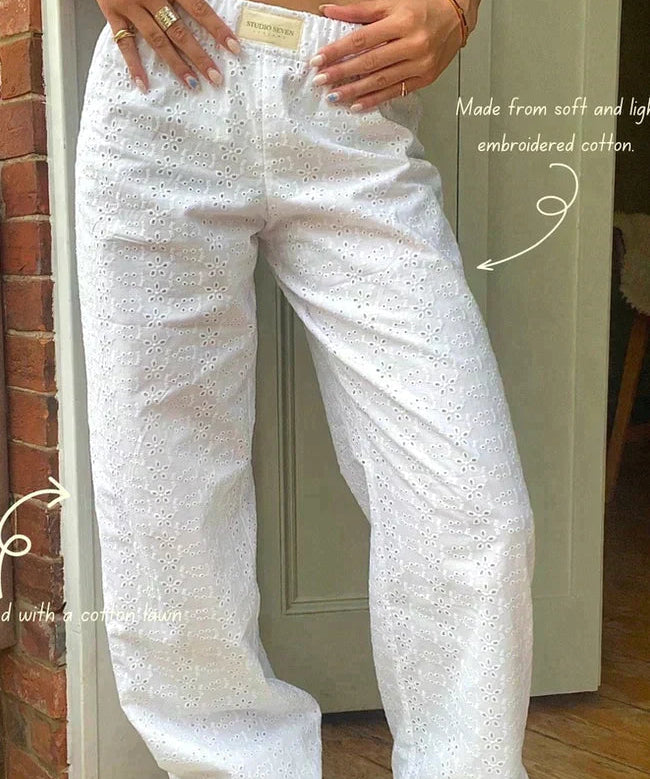 IVY dames lounge broek – comfortabele katoenmix in diverse kleuren