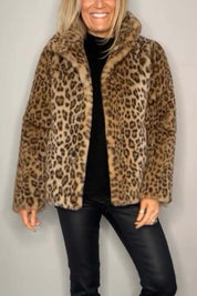 Graciela luipaardjack dames | Trendy winterjas met luipaardprint | Stijlvol statement jack