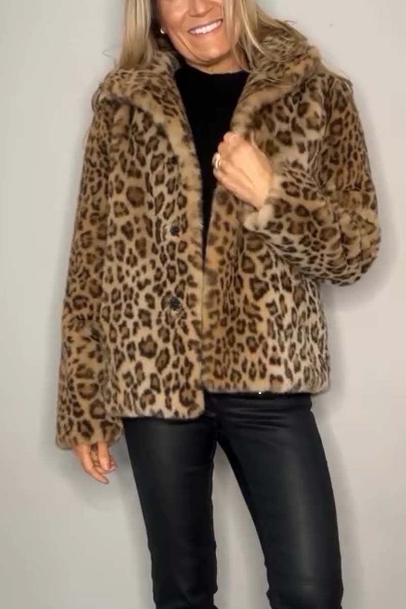 Graciela luipaardjack dames | Trendy winterjas met luipaardprint | Stijlvol statement jack