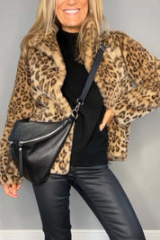 Graciela luipaardjack dames | Trendy winterjas met luipaardprint | Stijlvol statement jack
