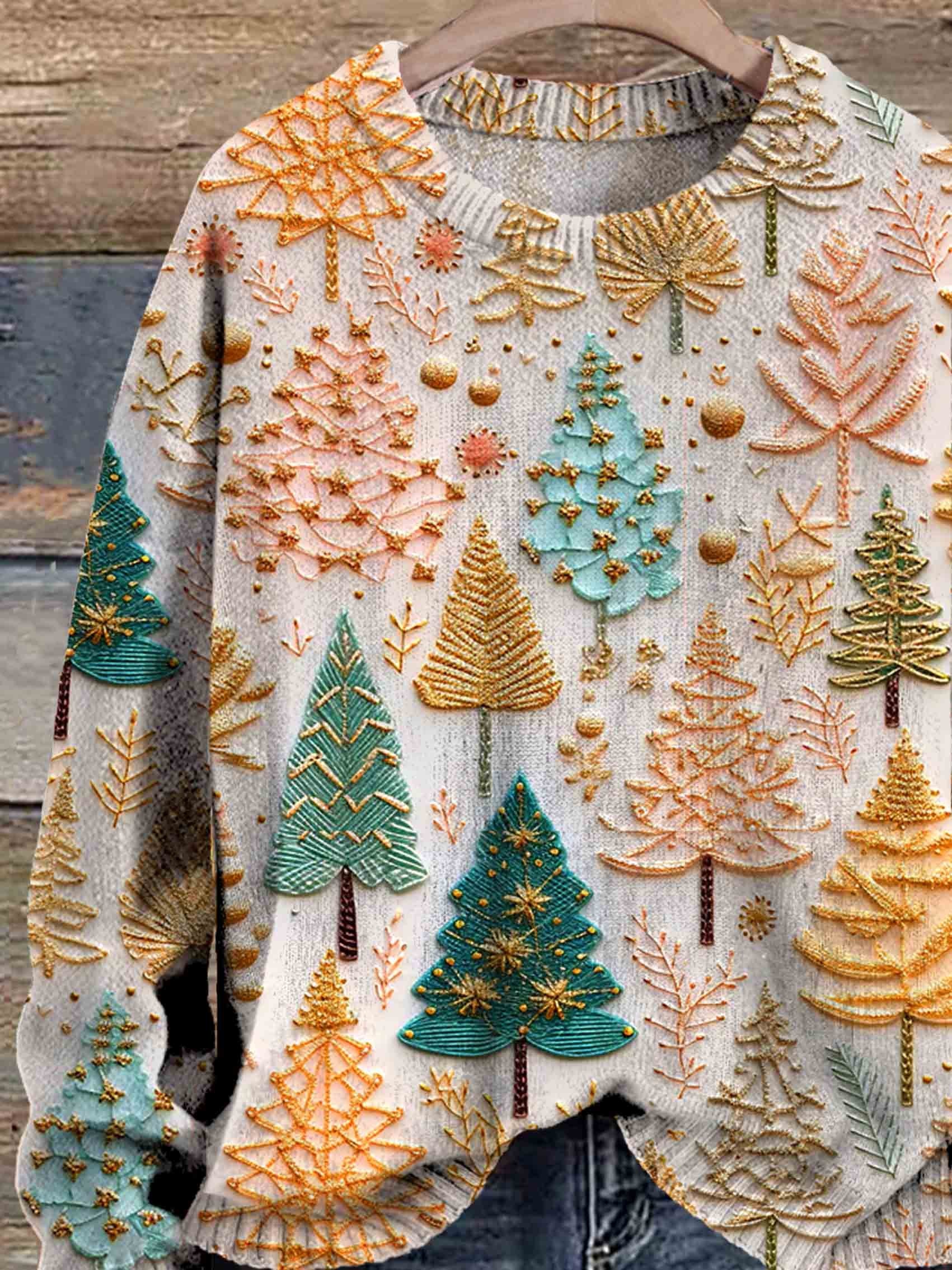 Gebreide Kersttrui Dames – Warme, Comfortabele Feesttrui voor de Winter