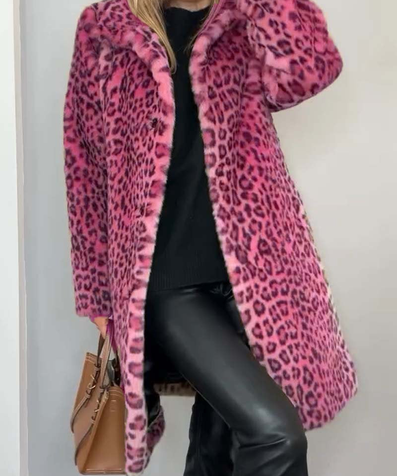 Graciela luipaardjack dames | Trendy winterjas met luipaardprint | Stijlvol statement jack