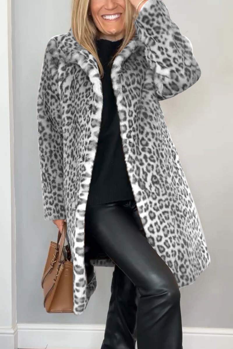 Graciela luipaardjack dames | Trendy winterjas met luipaardprint | Stijlvol statement jack