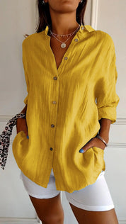 Mia blouse dames | Elegante lichtgewicht blouse | Luxe damesblouse met perfecte pasvorm