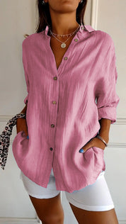 Mia blouse dames | Elegante lichtgewicht blouse | Luxe damesblouse met perfecte pasvorm