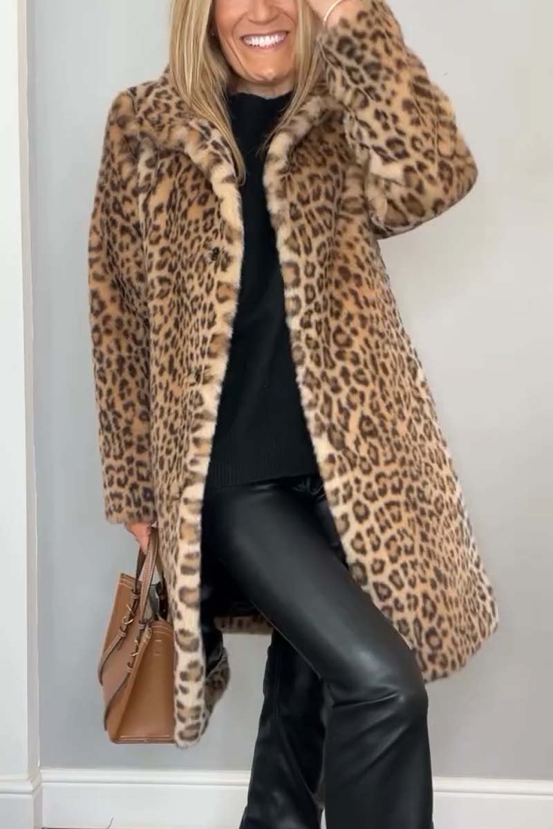 Graciela luipaardjack dames | Trendy winterjas met luipaardprint | Stijlvol statement jack