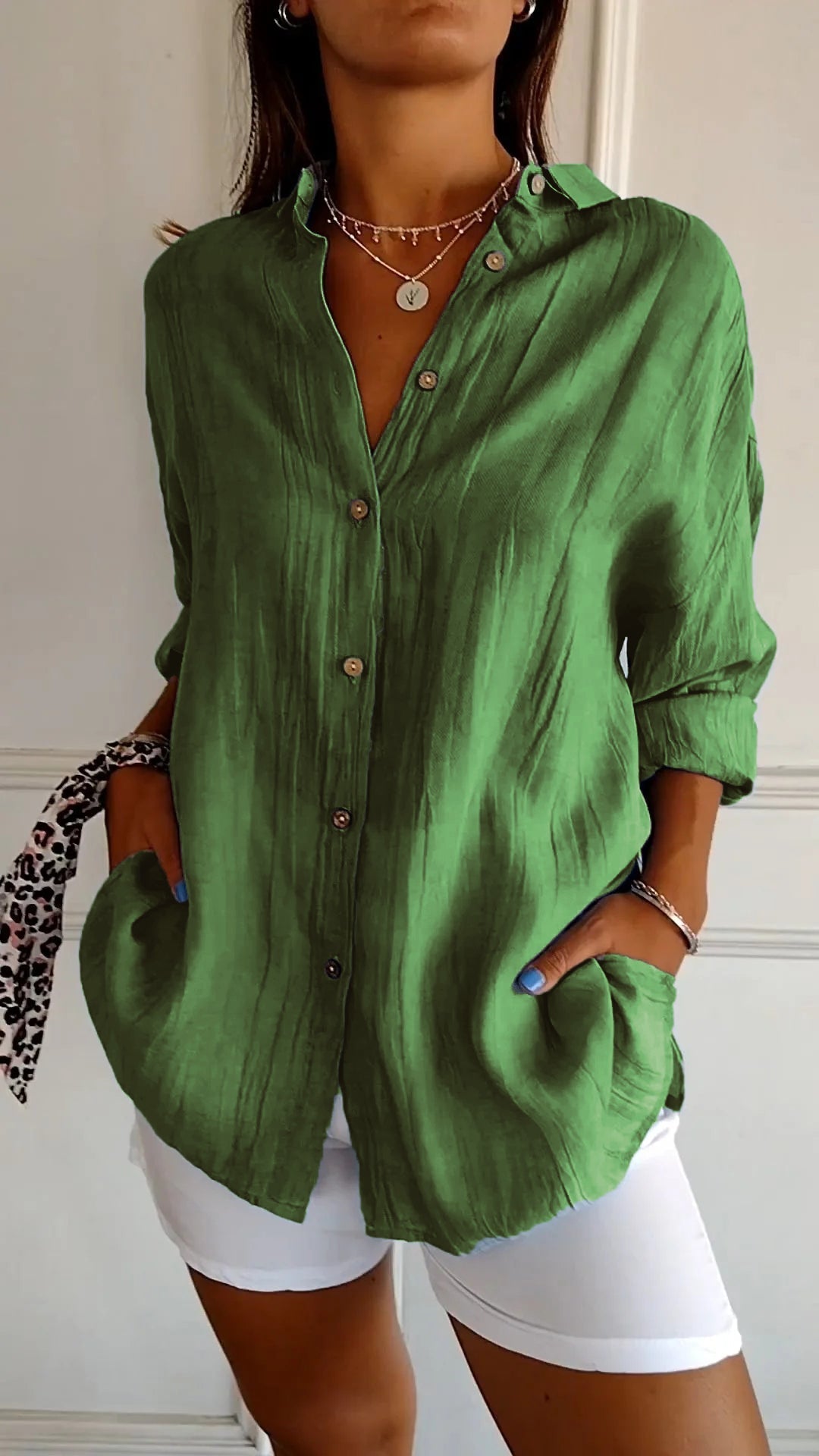 Mia blouse dames | Elegante lichtgewicht blouse | Luxe damesblouse met perfecte pasvorm