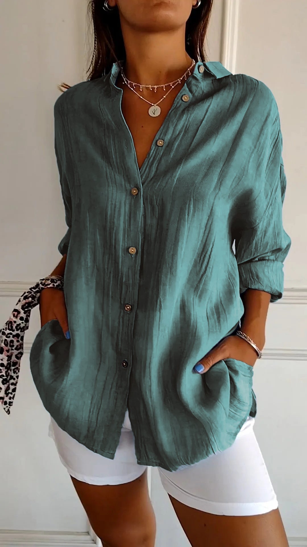 Mia blouse dames | Elegante lichtgewicht blouse | Luxe damesblouse met perfecte pasvorm