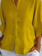 Sophie Linnen Damesblouse – Stijlvolle Blouse met Tijdloze Elegantie