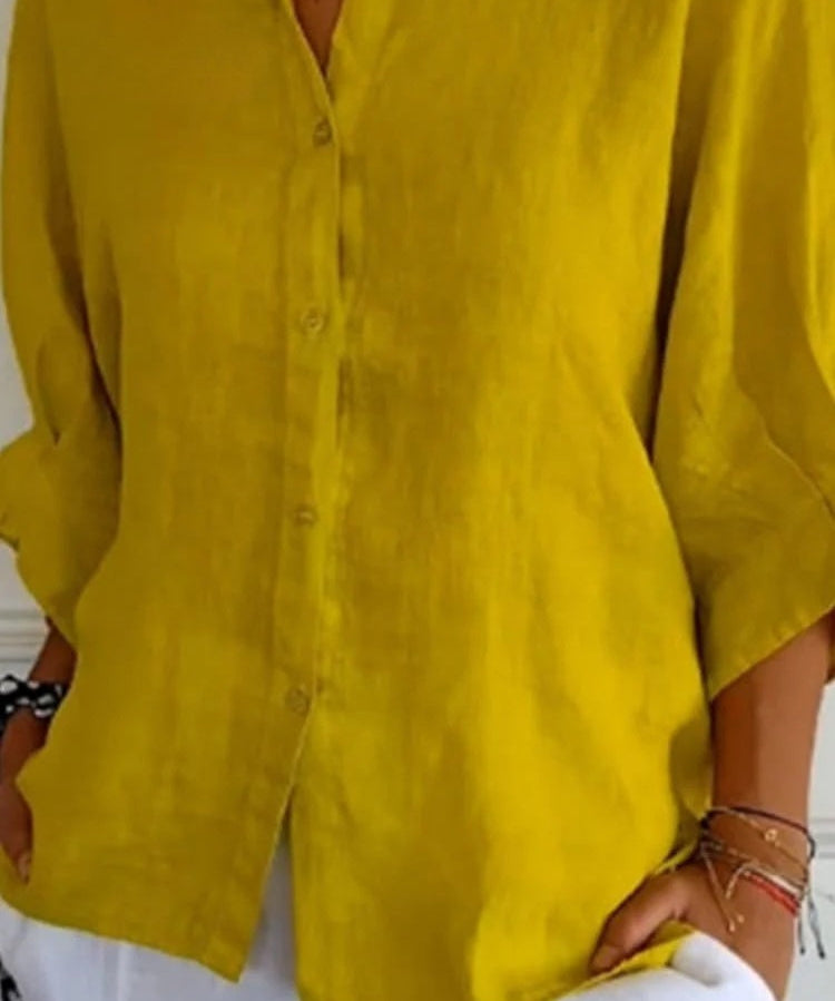 Sophie Linnen Damesblouse – Stijlvolle Blouse met Tijdloze Elegantie