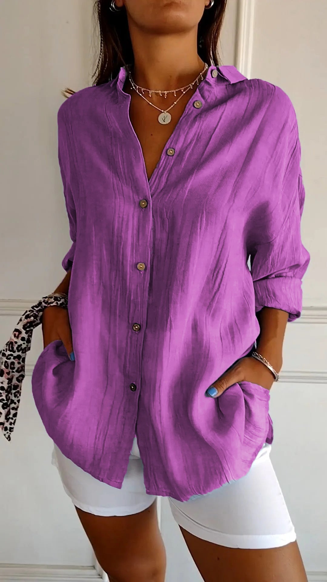 Mia blouse dames | Elegante lichtgewicht blouse | Luxe damesblouse met perfecte pasvorm