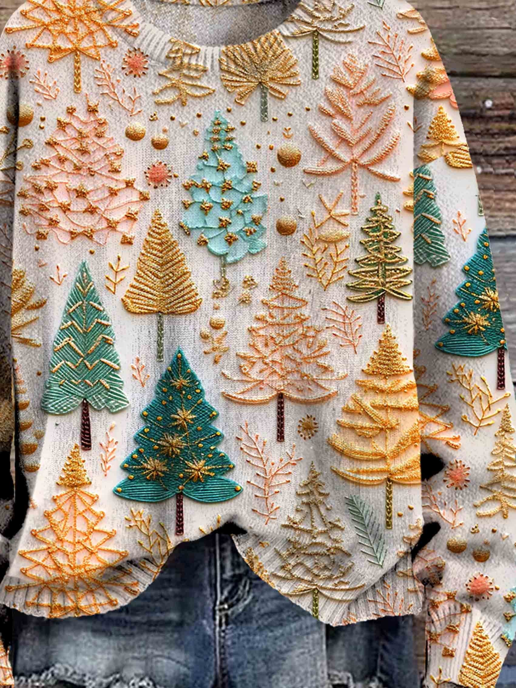 Gebreide Kersttrui Dames – Warme, Comfortabele Feesttrui voor de Winter