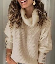 Vardi Dante Tila Lichte Turtleneck Pullover – Zachte Damestrui met Stijlvolle Details