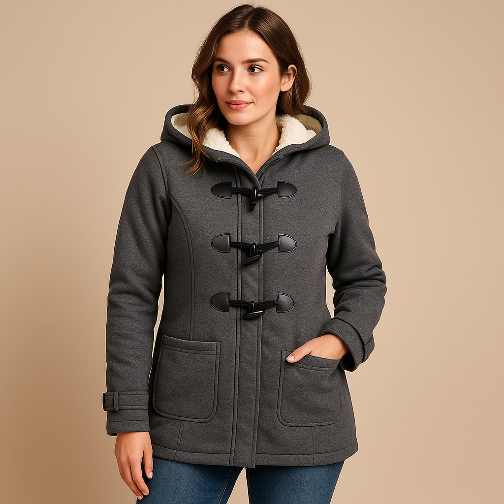 Lange Winterjas Dames met Capuchon – Warme, Winddichte Jas met Elegant Design | Marije