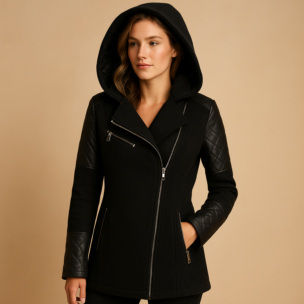 Lotte Lange Winterjas Dames – Warme Jas met Capuchon & Modern Silhouet