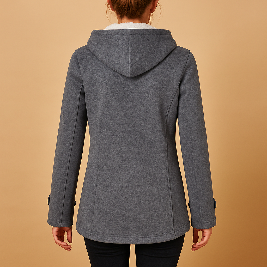 Lange Winterjas Dames met Capuchon – Warme, Winddichte Jas met Elegant Design | Marije