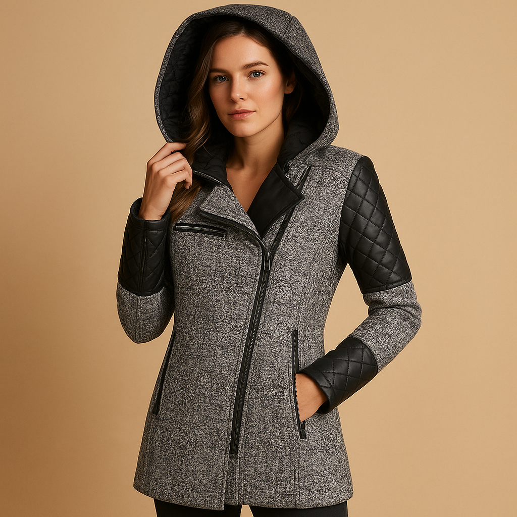 Lotte Lange Winterjas Dames – Warme Jas met Capuchon & Modern Silhouet