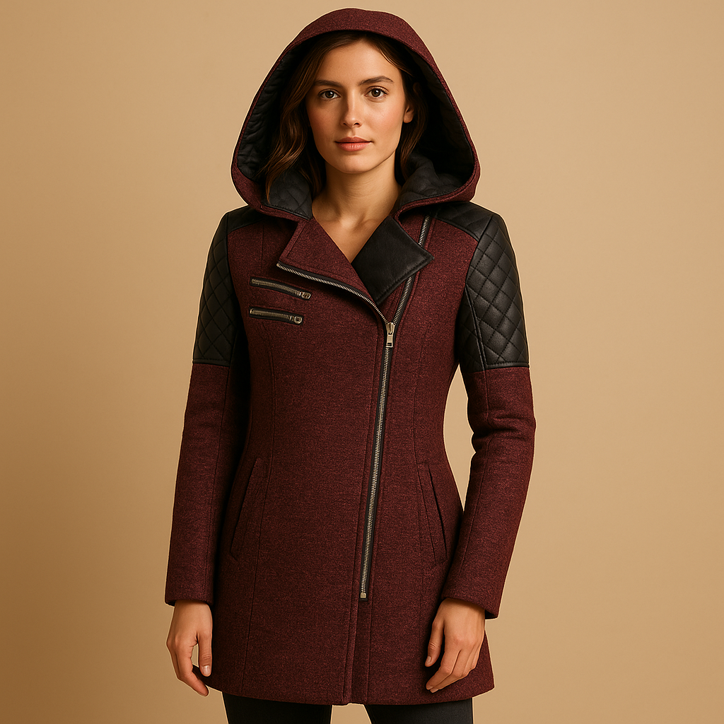 Lotte Lange Winterjas Dames – Warme Jas met Capuchon & Modern Silhouet