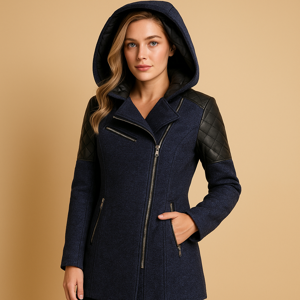 Lotte Lange Winterjas Dames – Warme Jas met Capuchon & Modern Silhouet