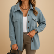 Marlies Lange Winterjas Dames – Elegante Getailleerde Jas met Verfijnd Silhouet