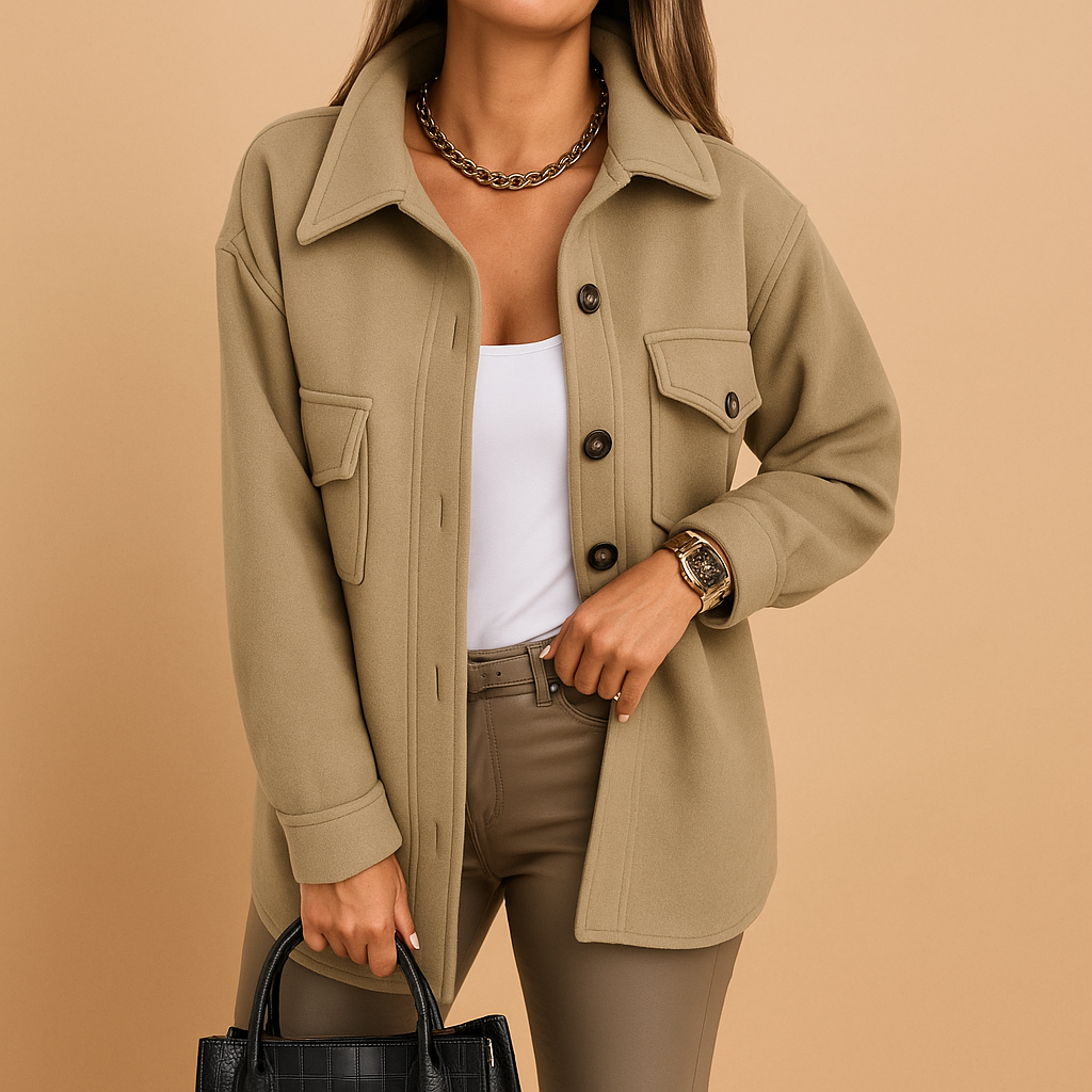 Marlies Lange Winterjas Dames – Elegante Getailleerde Jas met Verfijnd Silhouet