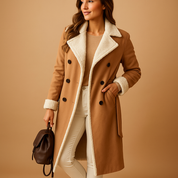 Lange gewatteerde winterjas dames Marlies – warme quilt-voering & stijlvolle look