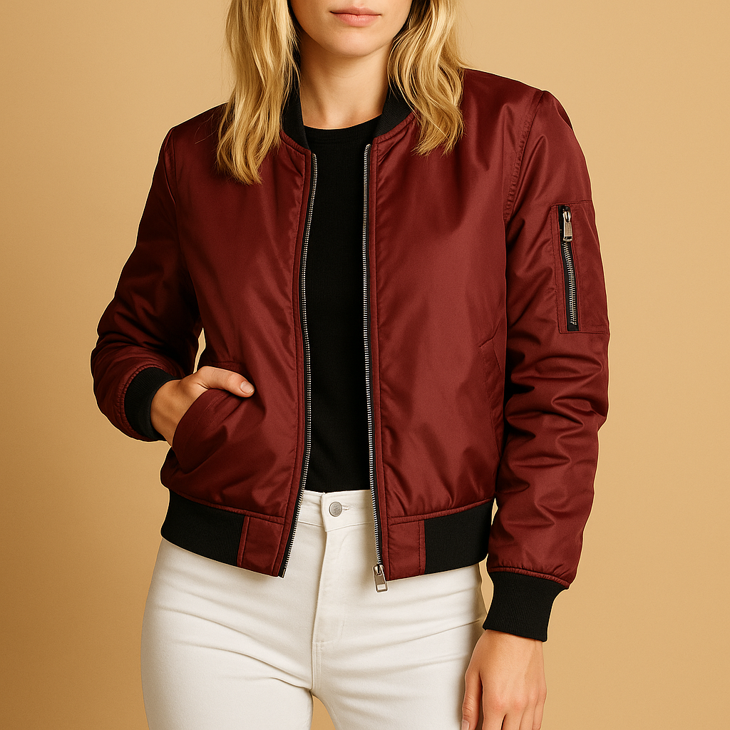 Yara Bomberjack Dames – Lichtgewicht Zomerjack met Ritssluiting & Zijzakken