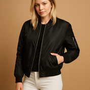 Yara Bomberjack Dames – Lichtgewicht Zomerjack met Ritssluiting & Zijzakken