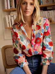 Marisol Bloemen Blouse – Stijlvolle Damesblouse met Vrouwelijke Pasvorm