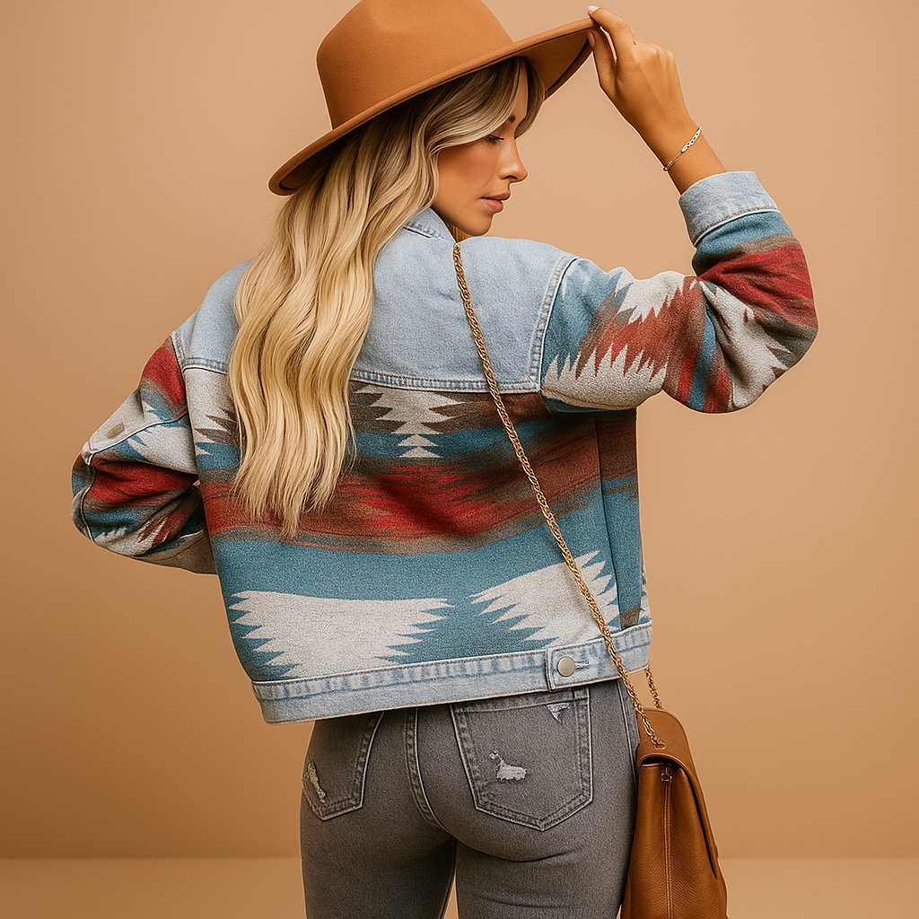 Losvallend katoenen herfstjack dames Veerle – trendy jack in herfsttinten