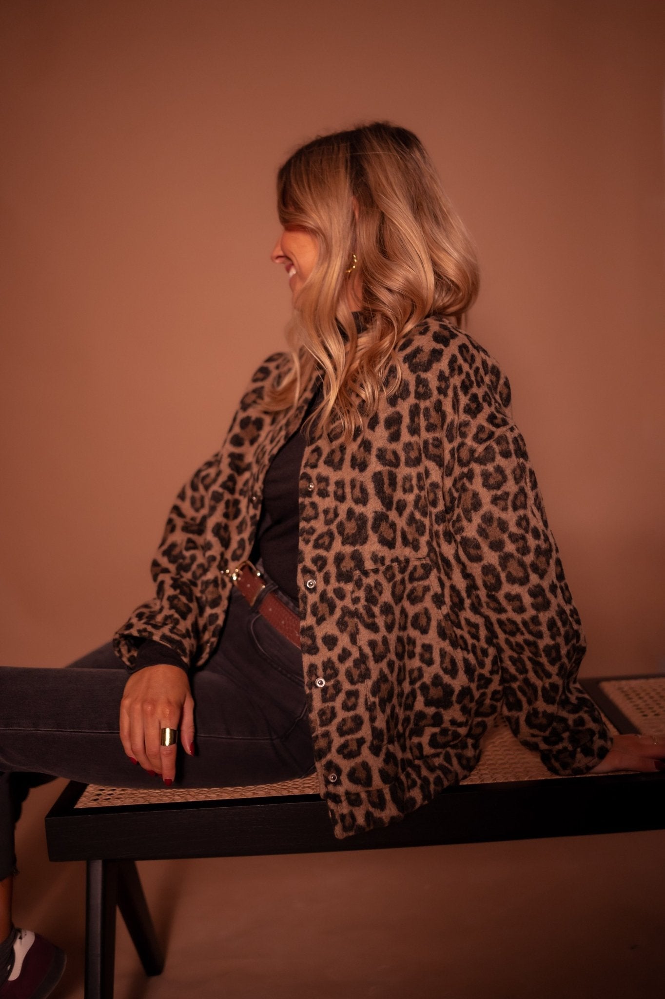 Animalprint Jasje Dames – Trendy Statement Jas met Zachte Warme Voering